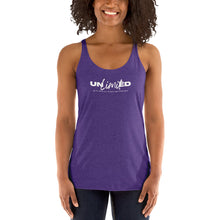 Load image into Gallery viewer, Unlimited - With God all things are Possible - Women&#39;s Racerback Tank
